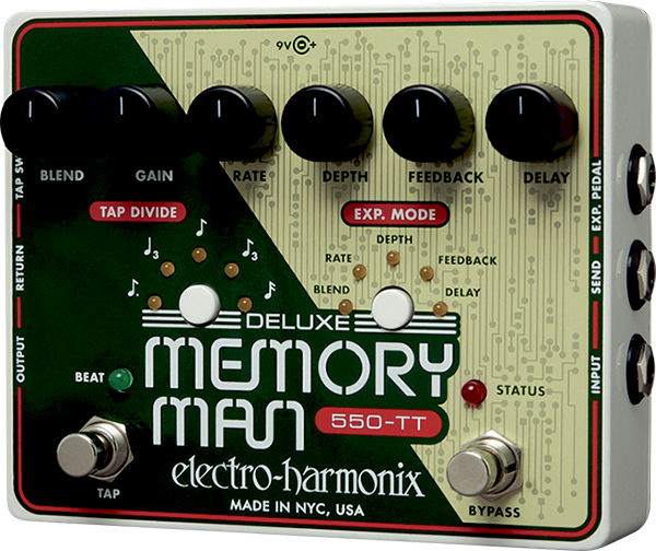 Electro Harmonix Deluxe Memory Man Wtt With Tap Tempo 550 Delay - Reverb/delay/echo effect pedaal - Main picture