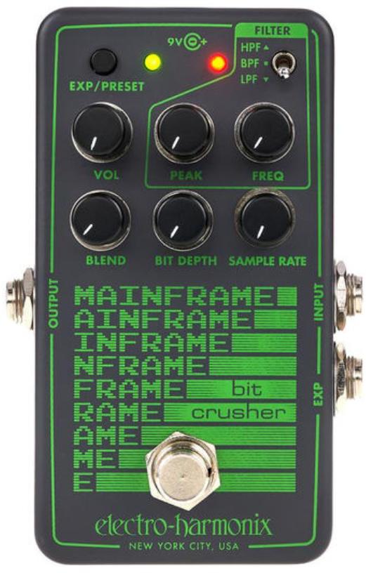 Harmonizer effect pedaal Electro harmonix Mainframe Bit Crusher