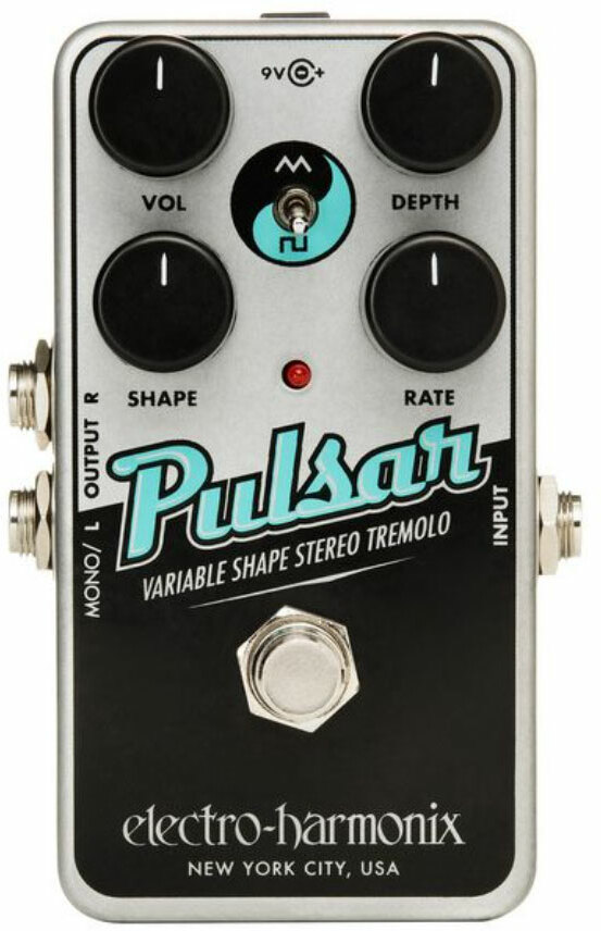 Electro Harmonix Nano Pulsar Variable Shape Stereo Tremolo - Modulation/chorus/flanger/phaser en tremolo effect pedaal - Main picture