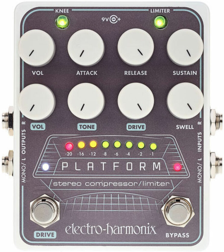 Electro Harmonix Platform Stereo Compressor/limiter Overdrive - Compressor/sustain/noise gate effectpedaal bass - Main picture