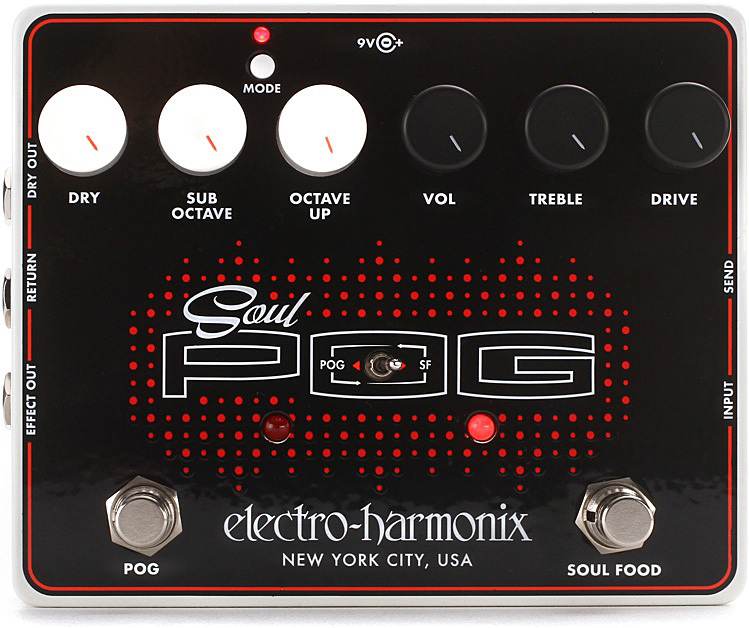 Electro Harmonix Soul Pog Multi Effect Nano Pog + Soul Food - Multieffecten Pedaal voor Electrische Gitaar - Main picture