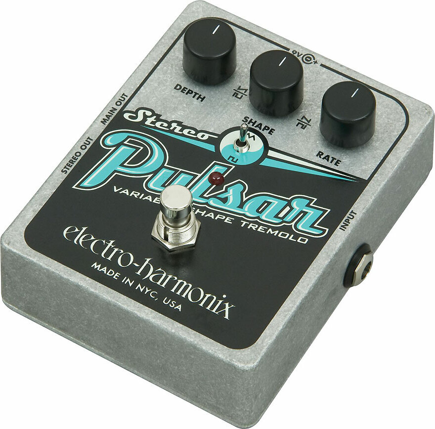 Electro Harmonix Stereo Pulsar Variable Shape Analog Tremolo - Modulation/chorus/flanger/phaser en tremolo effect pedaal - Main picture