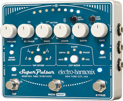 Modulation/chorus/flanger/phaser en tremolo effect pedaal Electro harmonix Super Pulsar Stereo Tap Tremolo