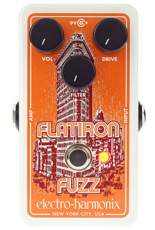Overdrive/distortion/fuzz effectpedaal Electro harmonix Flatiron Fuzz