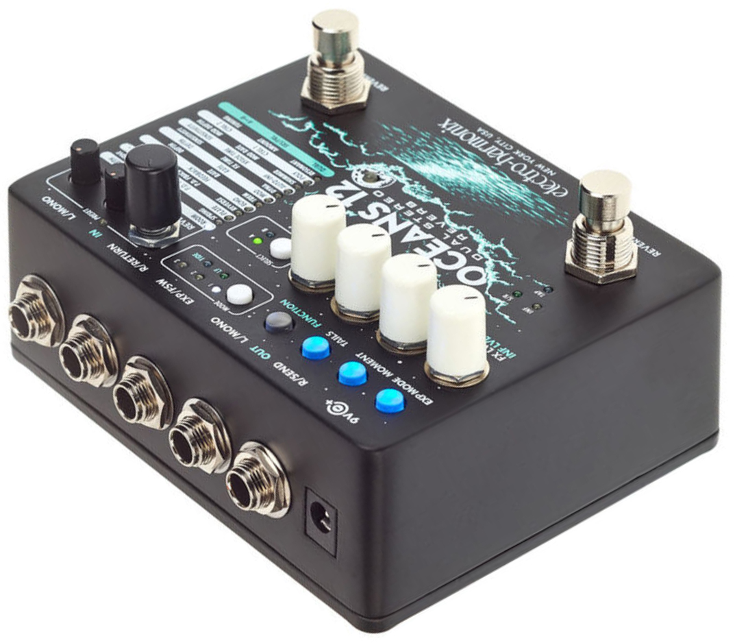 Electro Harmonix Oceans 12 Dual Stereo Reverb - Reverb/delay/echo effect pedaal - Variation 2
