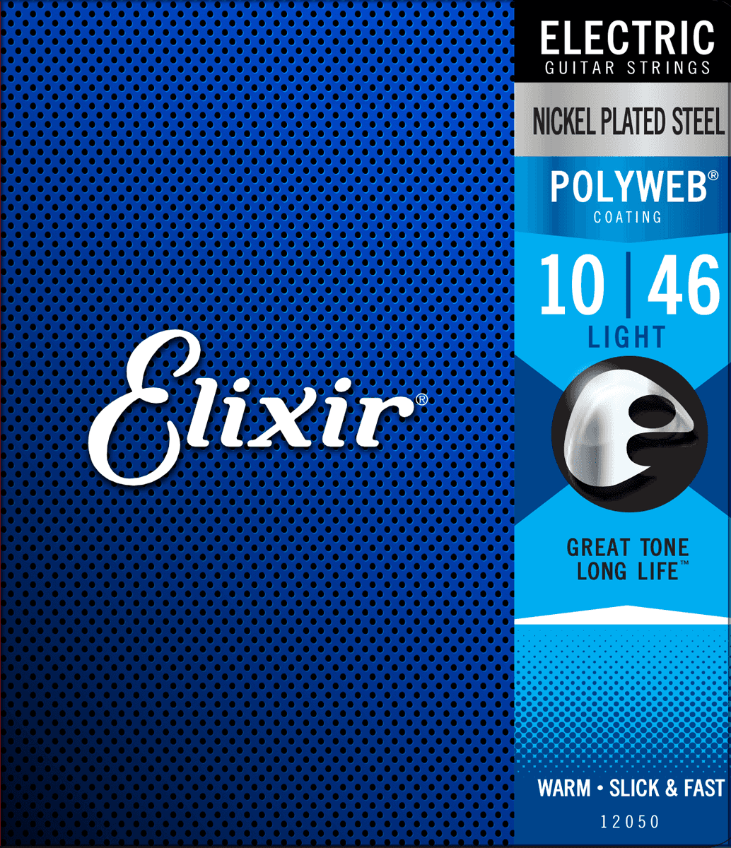 Elixir 12050 Polyweb Nps Round Wound Electric Guitar Light 6c 10-46 - Elektrische gitaarsnaren - Main picture