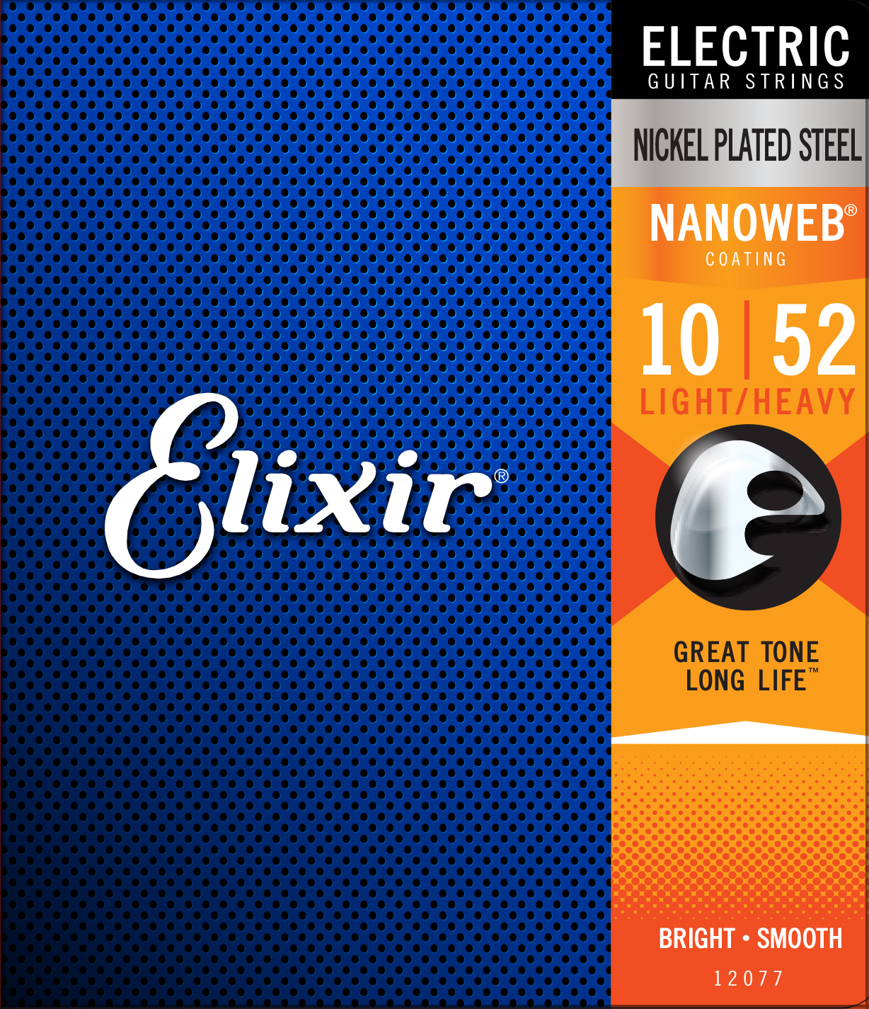 Elixir Jeu De 6 Cordes Electric (6) 12077 Nanoweb Nickel Plated Steel Light Heavy 10-52 - Elektrische gitaarsnaren - Main picture