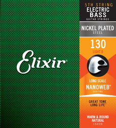 Elektrische bassnaren Elixir Bass (X1) Nickel Plated Steel 130 - Snaar per stuk
