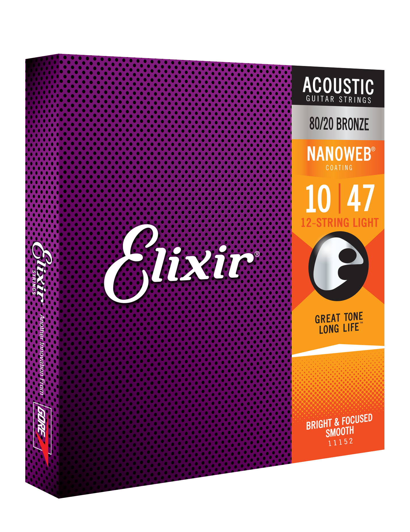 Elixir Acoustic Nanoweb 80/20 Bronze 10-47 - Westerngitaarsnaren - Variation 1
