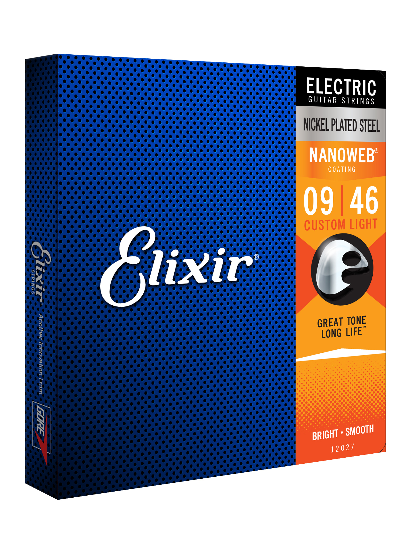 Elixir Jeu De 6 Cordes Electric (6) Nanoweb Nickel Plated Steel Custom Light 09-46 - Elektrische gitaarsnaren - Variation 1