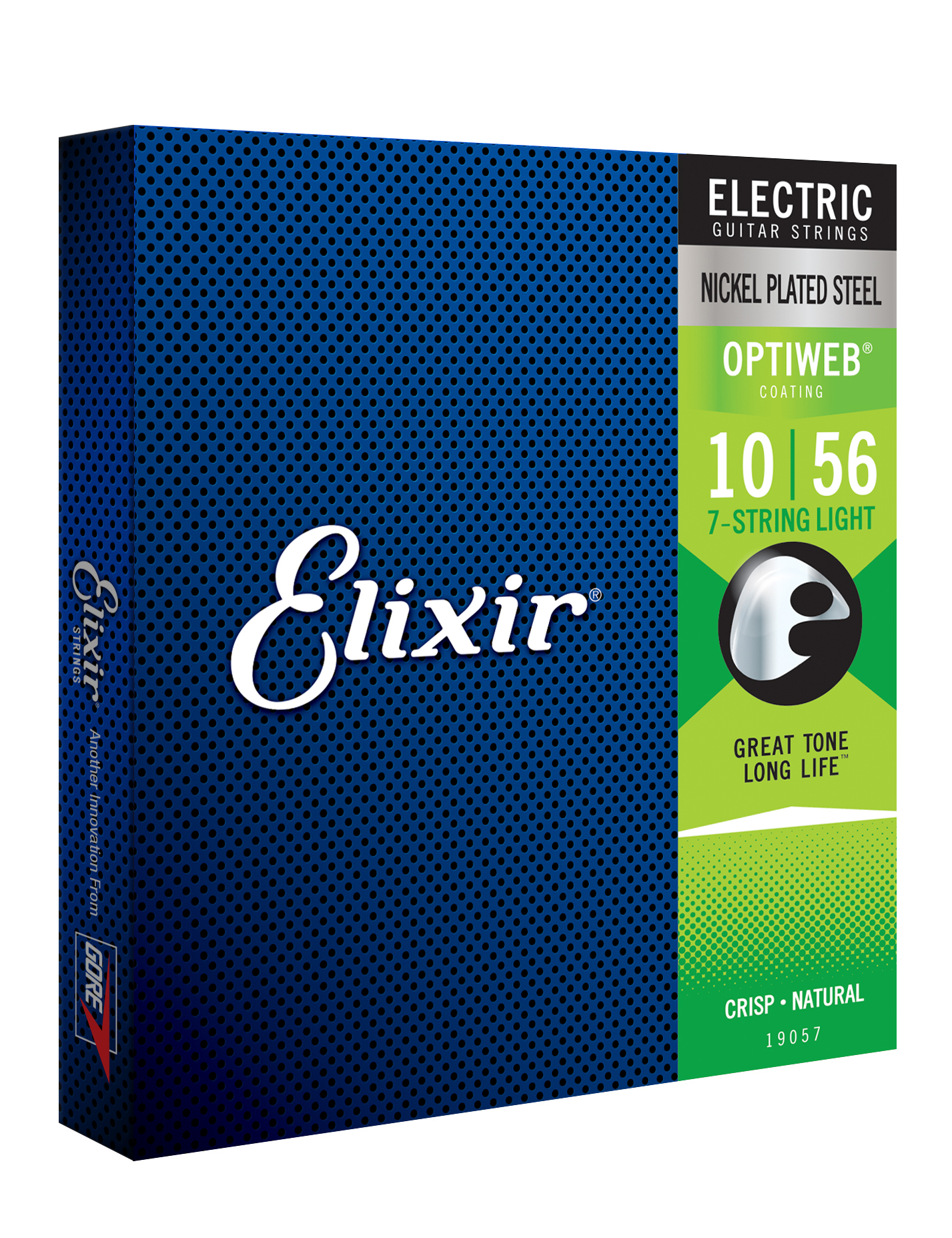 Elixir Jeu De 7 Cordes 19057 7-string Optiweb Nps Electric Guitar 7c Light 10-56 - Elektrische gitaarsnaren - Variation 1