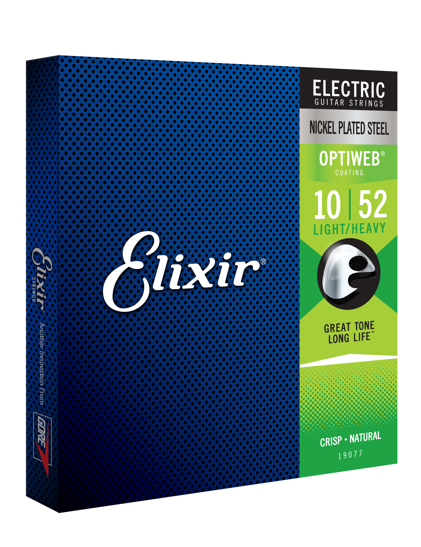 Elixir 19077 Optiweb Nps Round Wound Electric Guitar 6c 10-52 - Elektrische gitaarsnaren - Variation 1