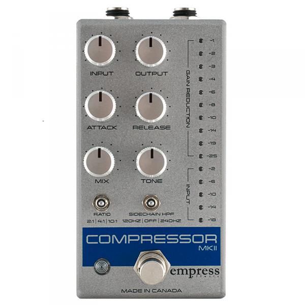 Compressor/sustain/noise gate effect pedaal Empress Compressor MKII Silver