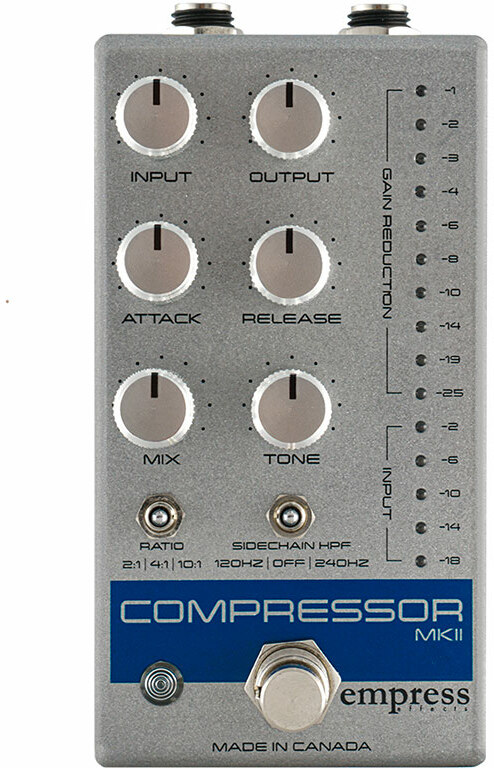 Empress Compressor Mkii Silver - Compressor/sustain/noise gate effect pedaal - Main picture