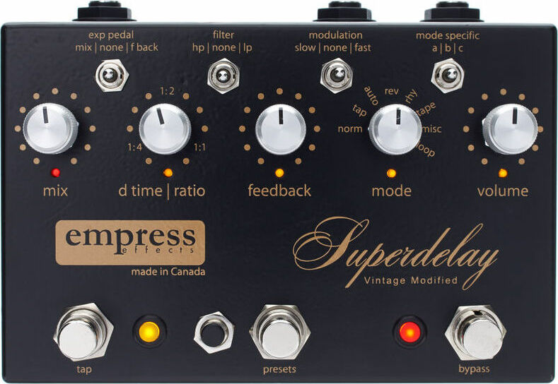 Empress Superdelay Vintage Modified - Reverb/delay/echo effect pedaal - Main picture