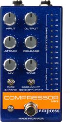 Compressor/sustain/noise gate effect pedaal Empress Compressor MKII Blue