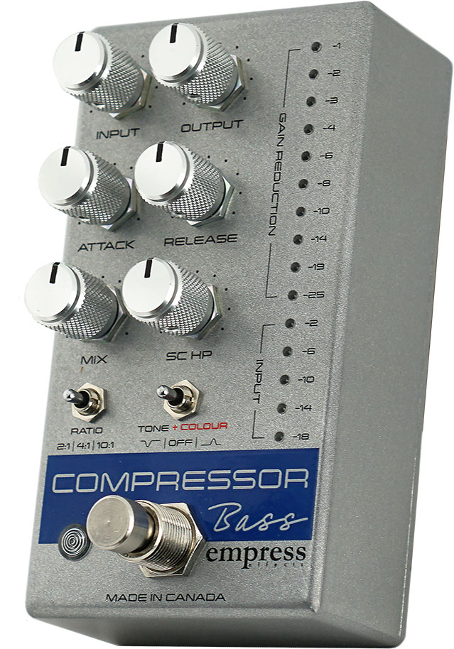Empress S&d Compressor Bass Silver Sparkle - Compressor/sustain/noise gate effectpedaal - Variation 1