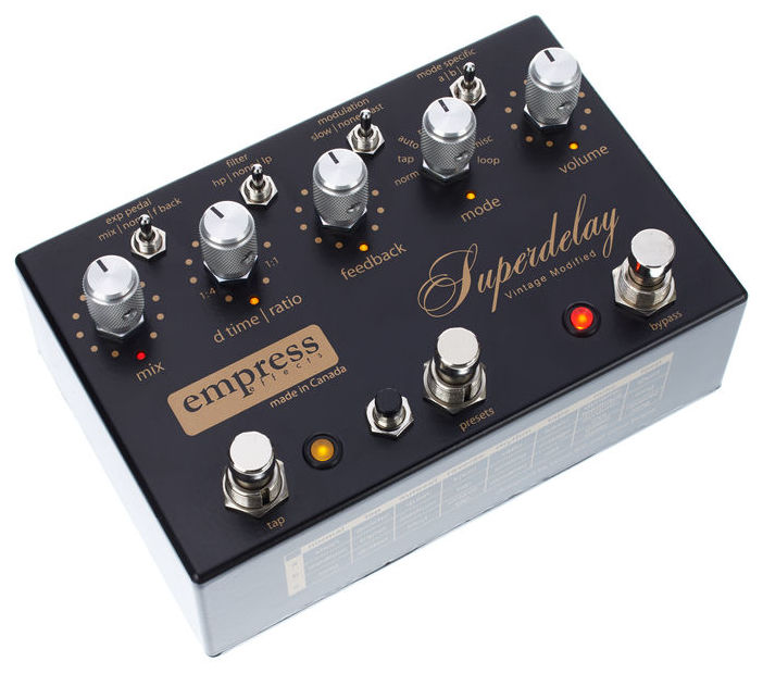 Empress Superdelay Vintage Modified - Reverb/delay/echo effect pedaal - Variation 1