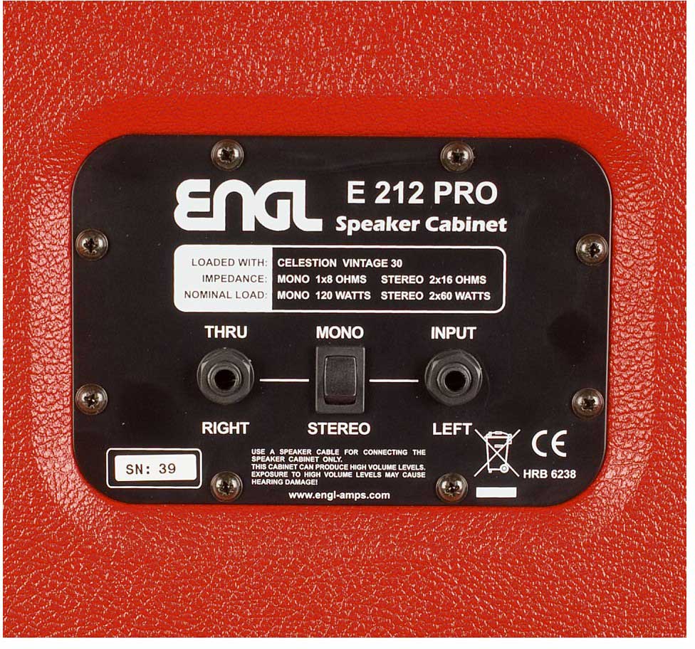 Engl E212 Vb 40th Ann. Guitar Cab. 2x12 120w 16ohms - Elektrische gitaar speakerkast - Variation 2