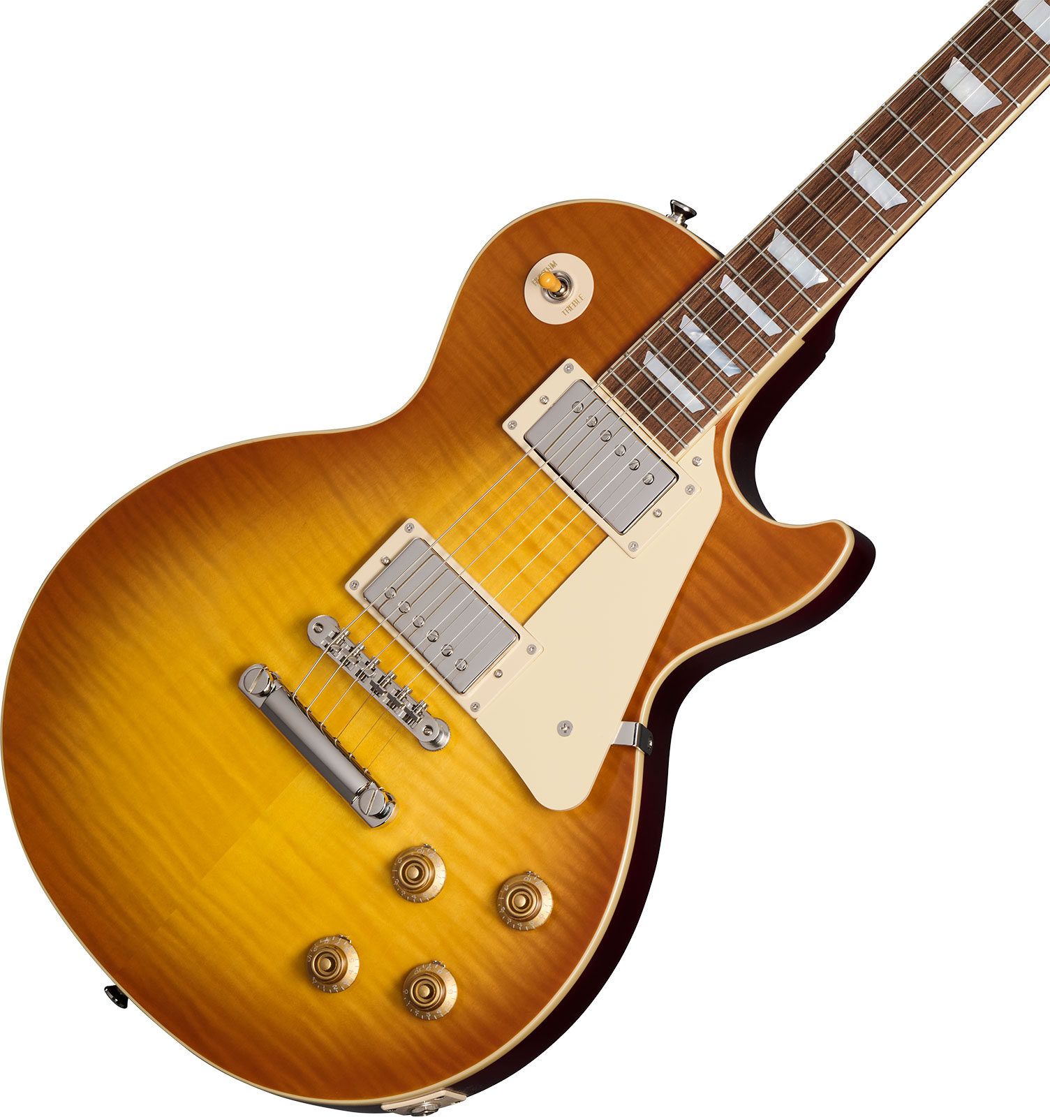 Epiphone 1959 Les Paul Standard Inspired By 2h Gibson Ht Lau - Vos Iced Tea Burst - Enkel gesneden elektrische gitaar - Variation 3