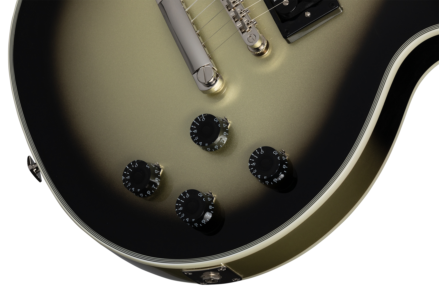 Epiphone Adam Jones Les Paul Custom Frazetta The Berserker Art Ltd 2h Ht Eb - Antique Silverburst - Enkel gesneden elektrische gitaar - Variation 4