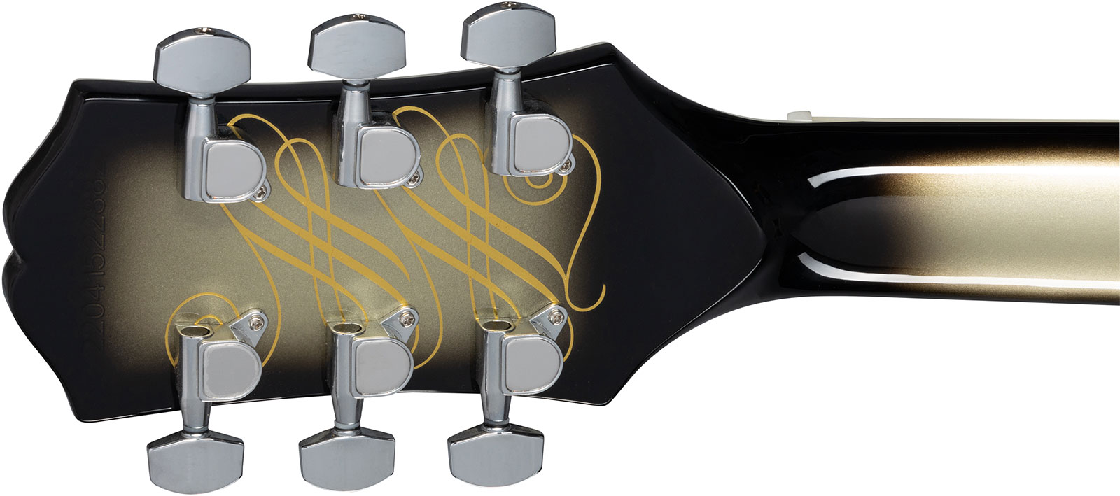 Epiphone Adam Jones Les Paul Custom Korin Faught Sensation Ltd 2h Ht Eb - Antique Silverburst - Enkel gesneden elektrische gitaar - Variation 5