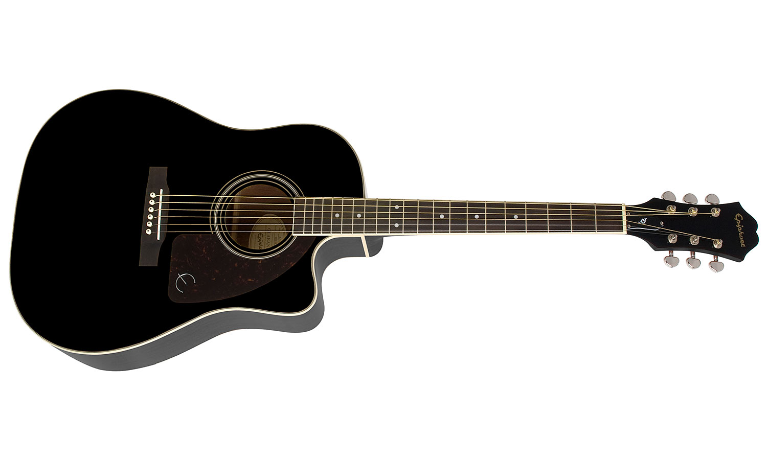 Epiphone J-45 Ec Studio Dreadnought Cw Epicea Acajou Rw - Ebony - Elektro-akoestische gitaar - Variation 1