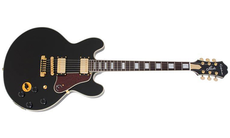 Epiphone B.b. King Lucille Gh - Ebony - Semi hollow elektriche gitaar - Variation 1