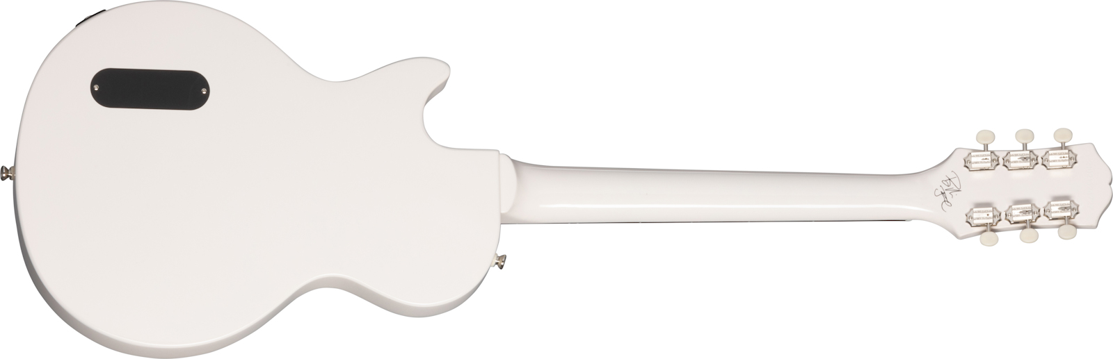 Epiphone Billie Joe Armstrong Les Paul Junior Signature S P90 Ht Lau - Classic White - Enkel gesneden elektrische gitaar - Variation 1