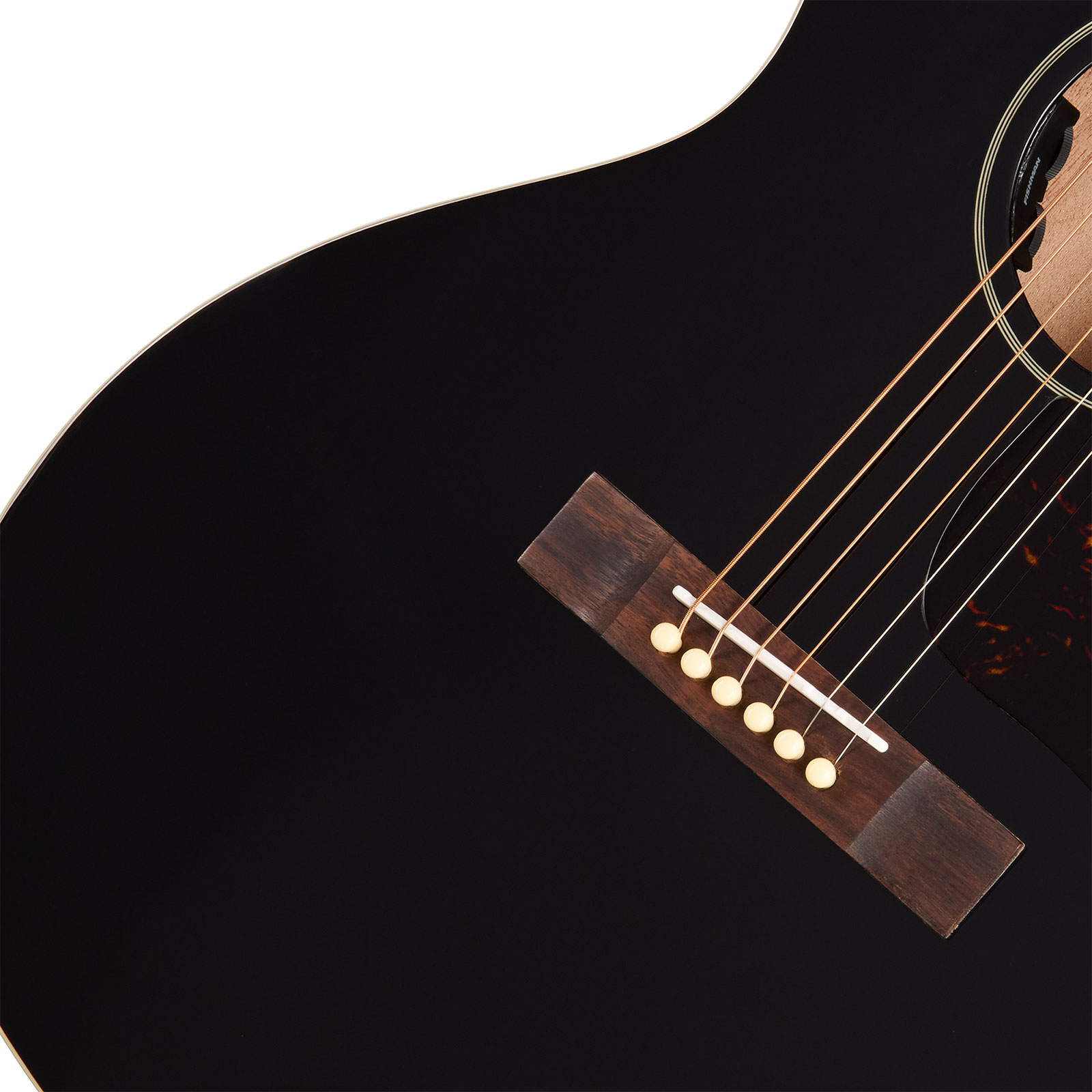 Epiphone Blues King Studio Epicea Acajou Rw - Ebony - Folk gitaar - Variation 3