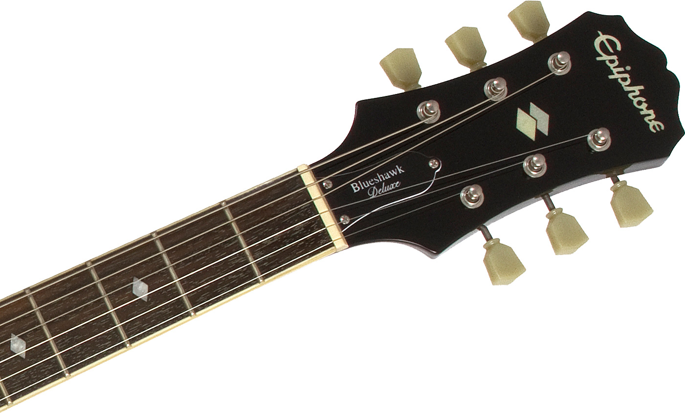 Epiphone Blueshawk Deluxe Ch - Translucent Black - Semi hollow elektriche gitaar - Variation 3