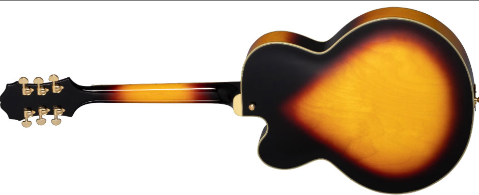 Epiphone Broadway Archtop 2h Ht Lau - Vintage Sunburst - Hollow bodytock elektrische gitaar - Variation 1