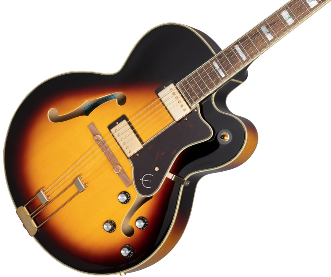 Epiphone Broadway Archtop 2h Ht Lau - Vintage Sunburst - Hollow bodytock elektrische gitaar - Variation 3