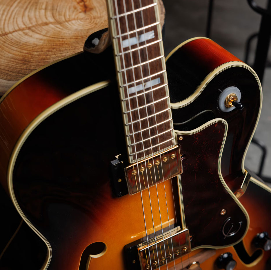 Epiphone Broadway Archtop 2h Ht Lau - Vintage Sunburst - Hollow bodytock elektrische gitaar - Variation 6