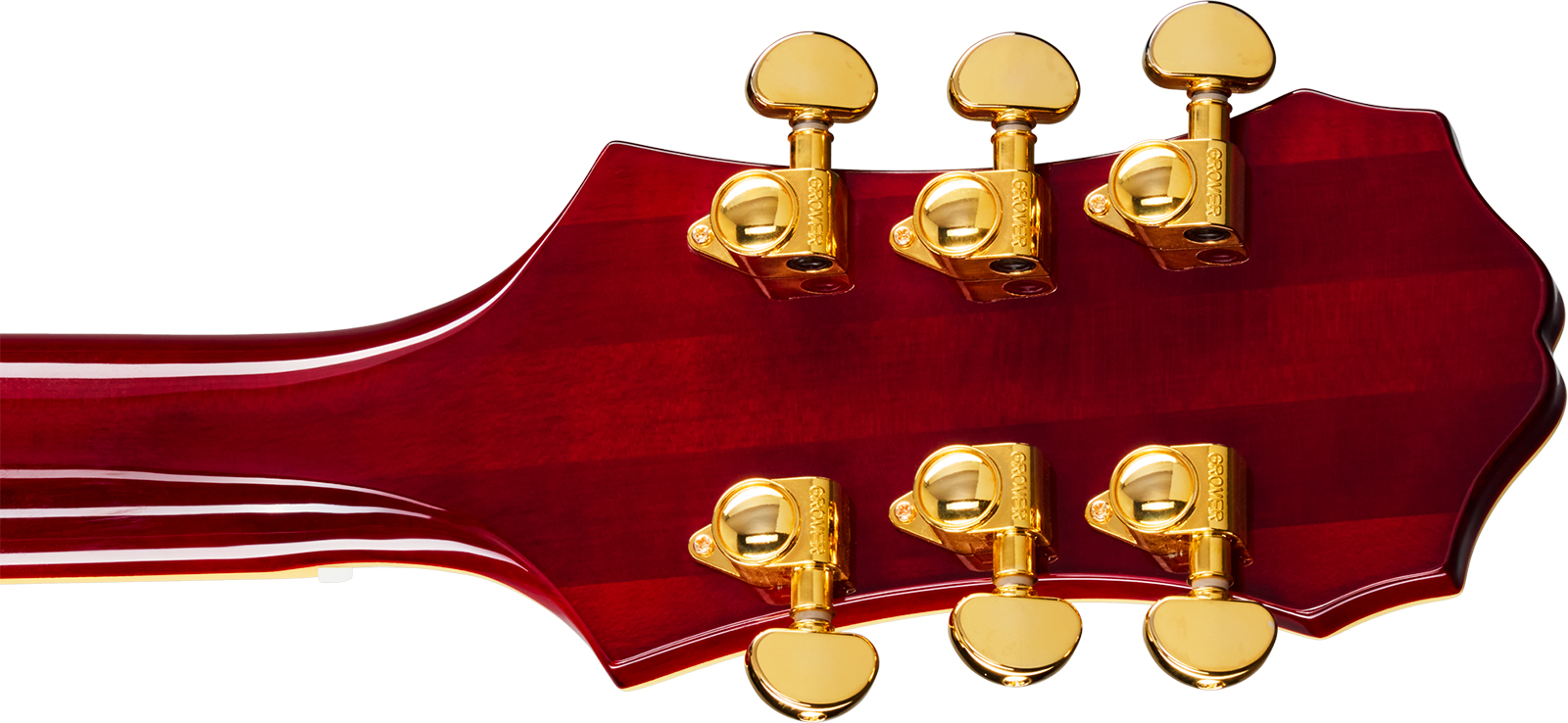 Epiphone Broadway Lh Original Archtops Gaucher 2h Ht Rw - Wine Red - Hollow Body elektrische gitaar - Variation 5