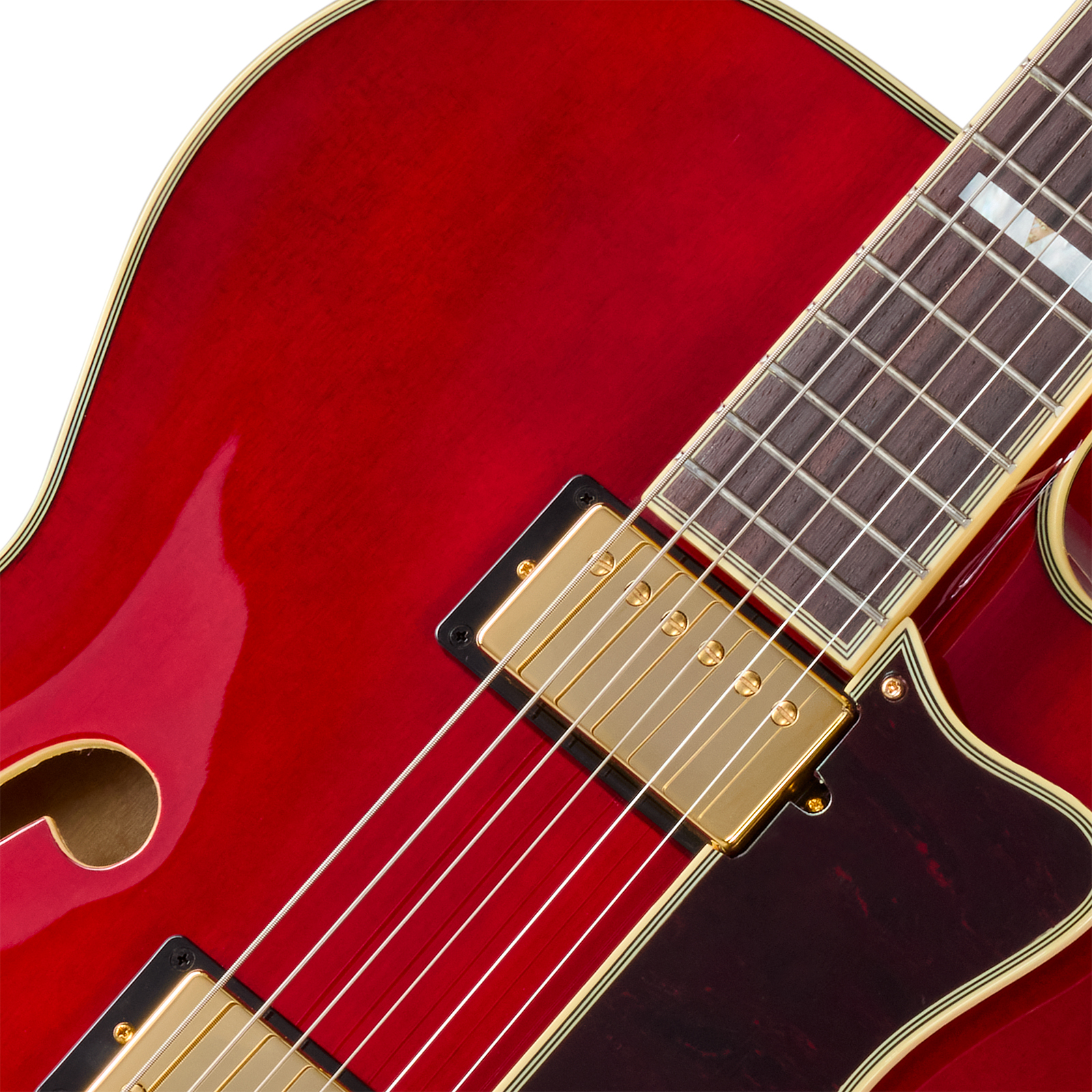 Epiphone Broadway Original Archtops 2h Ht Rw - Wine Red - Hollow Body elektrische gitaar - Variation 2