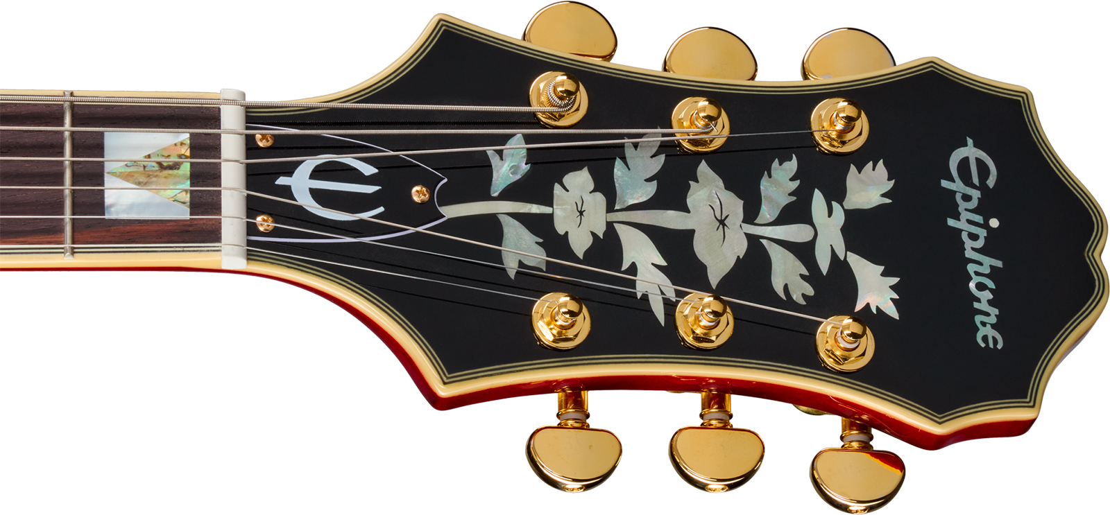 Epiphone Broadway Original Archtops 2h Ht Rw - Wine Red - Hollow Body elektrische gitaar - Variation 4