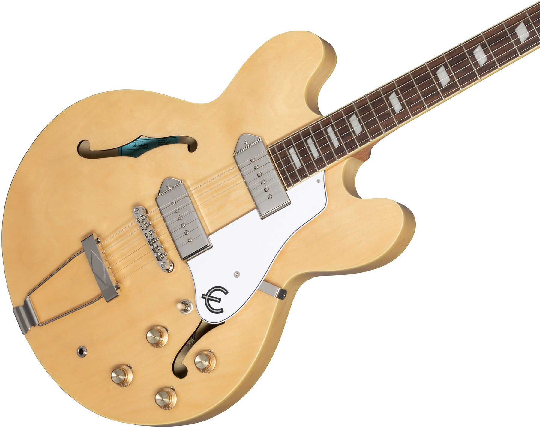 Epiphone Casino Archtop 2023 2s P90 Ht Lau - Natural - Semi hollow elektriche gitaar - Variation 3