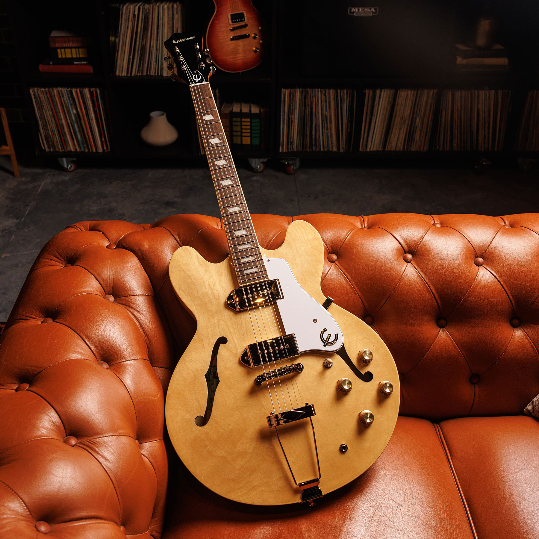 Epiphone Casino Archtop 2023 2s P90 Ht Lau - Natural - Semi hollow elektriche gitaar - Variation 5