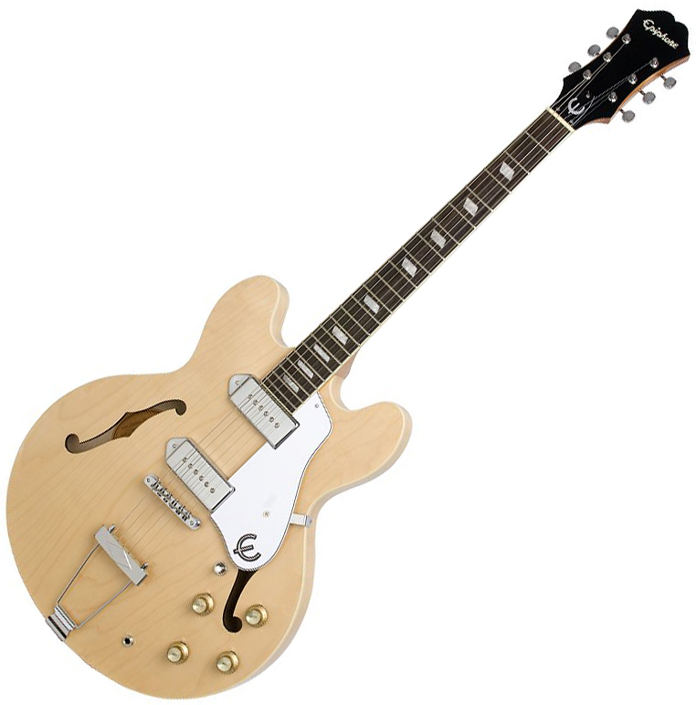 Epiphone Casino 2p90 Ht Pf - Natural - Semi hollow elektriche gitaar - Variation 2