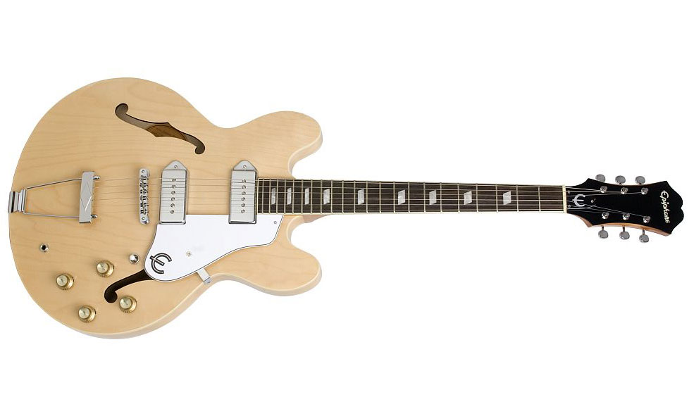 Epiphone Casino 2p90 Ht Pf - Natural - Semi hollow elektriche gitaar - Variation 1