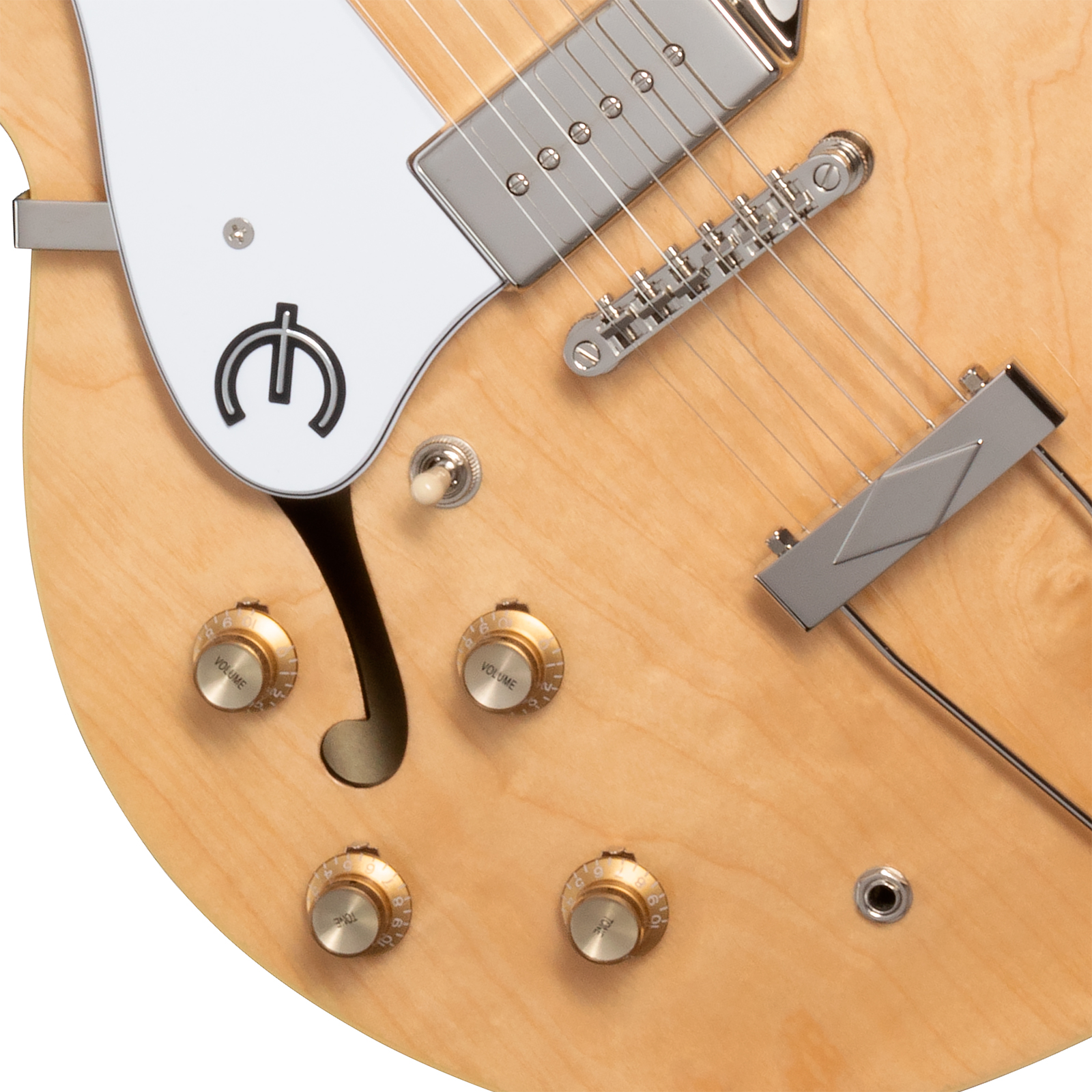 Epiphone Casino Lh Original Archtops Gaucher 2s P90 Ht Rw - Natural - Semi hollow elektriche gitaar - Variation 3
