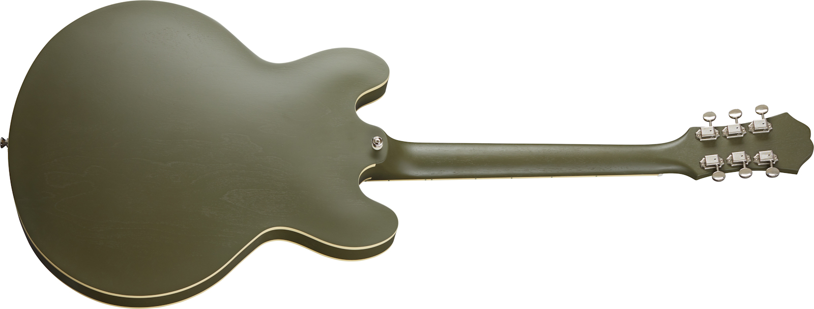 Epiphone Casino Original Archtop 2s P90 Ht Lau - Worn Olive Drab - Semi hollow elektriche gitaar - Variation 1