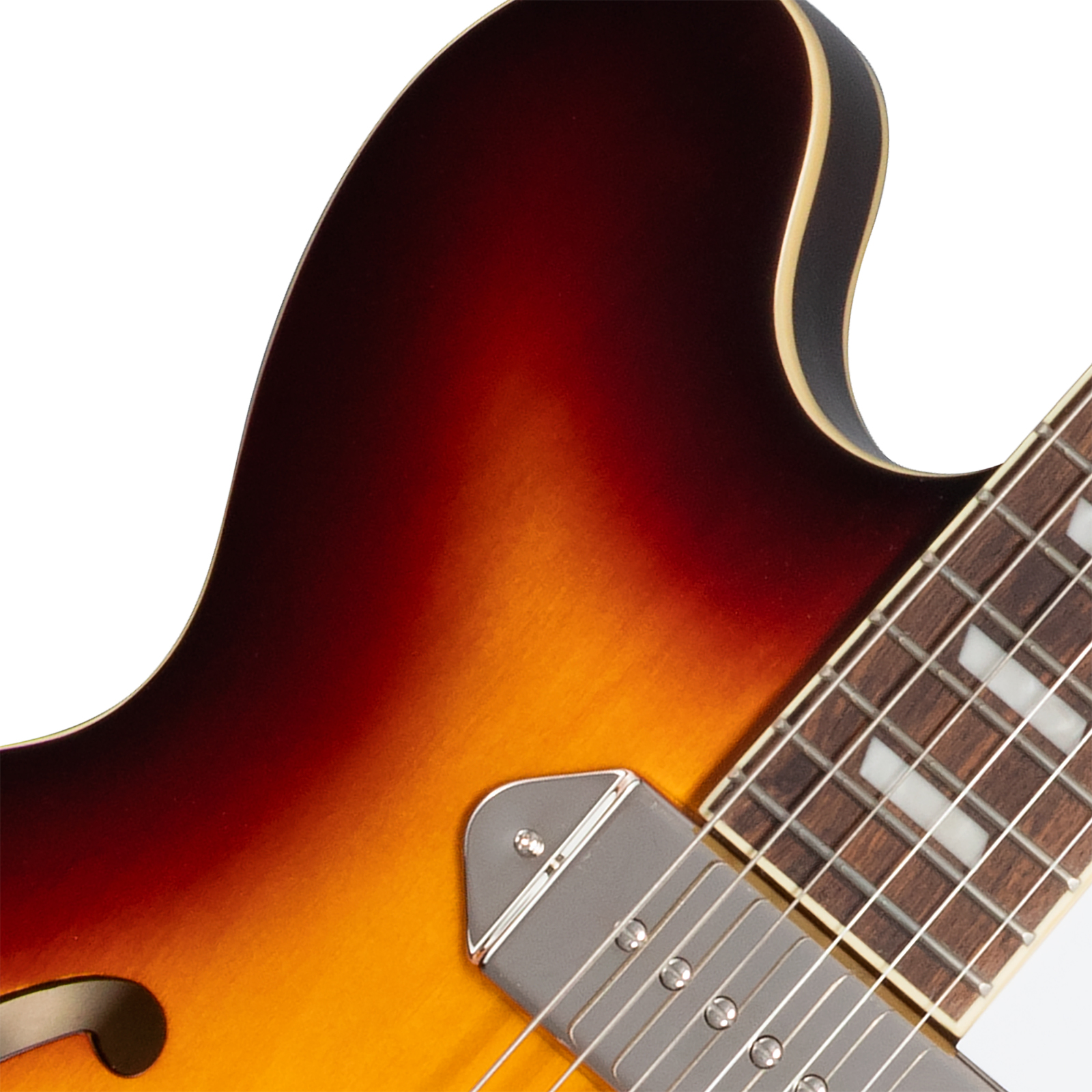 Epiphone Casino Original Archtops 2s P90 Ht Rw - Vintage Sunburst - Semi hollow elektriche gitaar - Variation 2