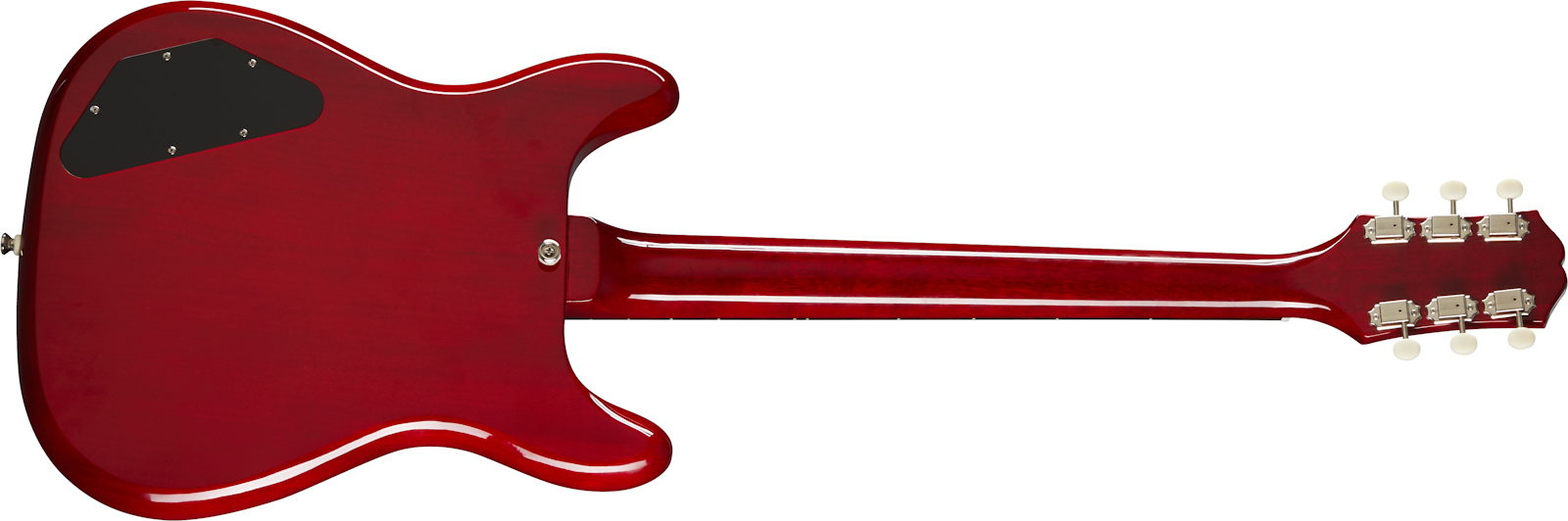 Epiphone Crestwood Custom 2mh Trem Lau - Cherry - Retro-rock elektrische gitaar - Variation 1