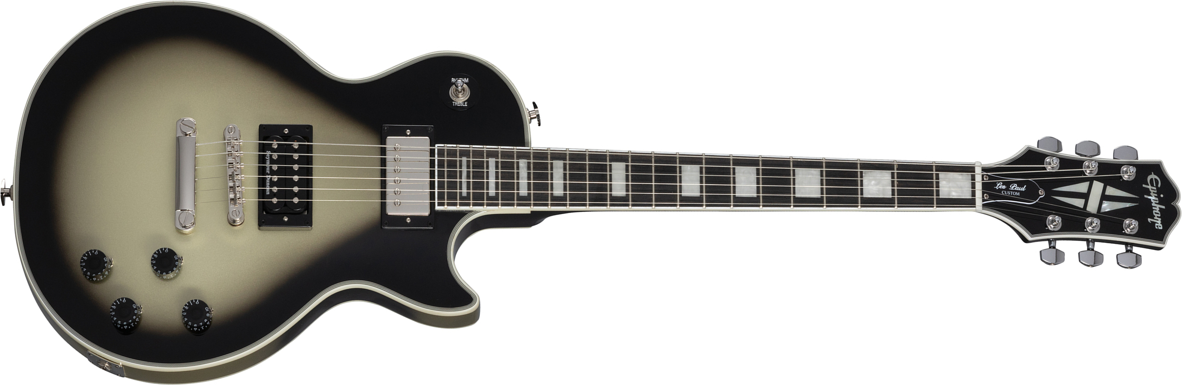 Epiphone Adam Jones Les Paul Custom Frazetta The Berserker Art Ltd 2h Ht Eb - Antique Silverburst - Enkel gesneden elektrische gitaar - Main picture