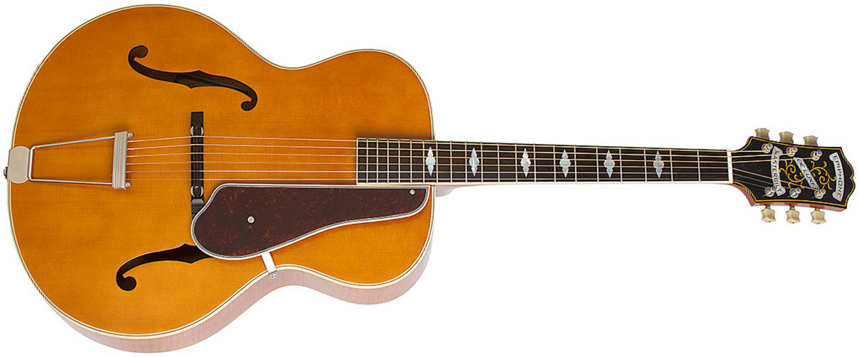 Epiphone De Luxe Classic Masterbilt Century Archtop Epicea Erable 2016 - Vintage Natural - Elektro-akoestische gitaar - Main picture