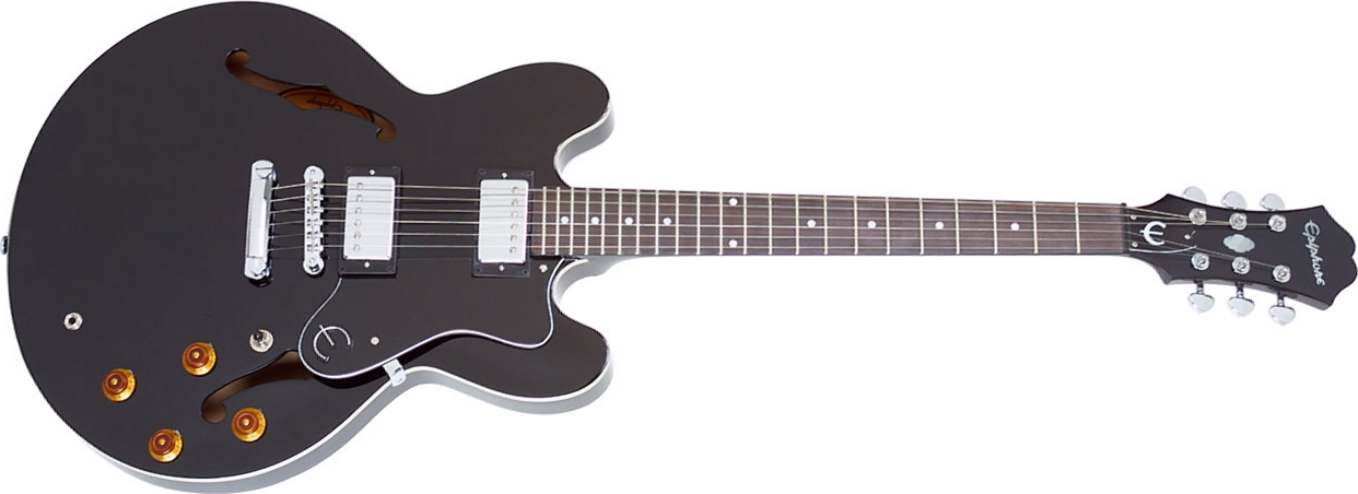 Epiphone Dot Ch - Ebony - Semi hollow elektriche gitaar - Main picture