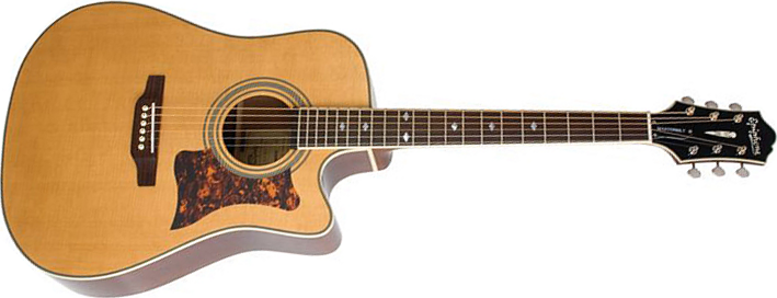 Epiphone Dr-500mce Masterbilt Ch - Natural - Westerngitaar & electro - Main picture