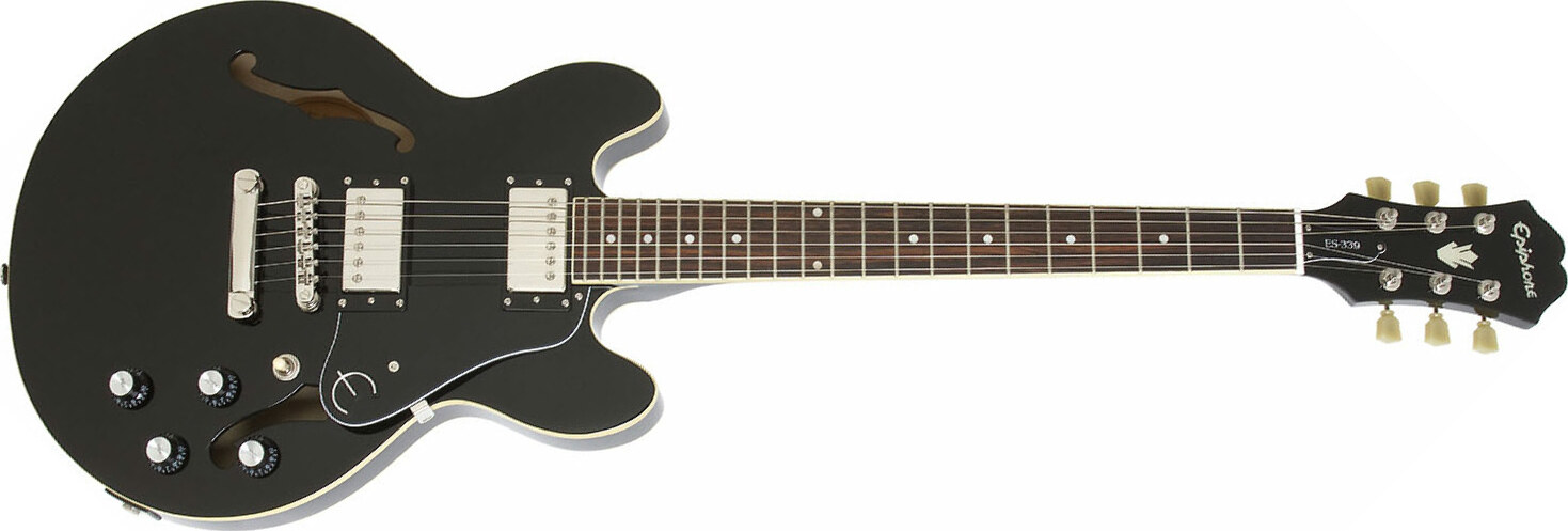 Epiphone Es-339 Pro Ch - Ebony - Semi hollow elektriche gitaar - Main picture